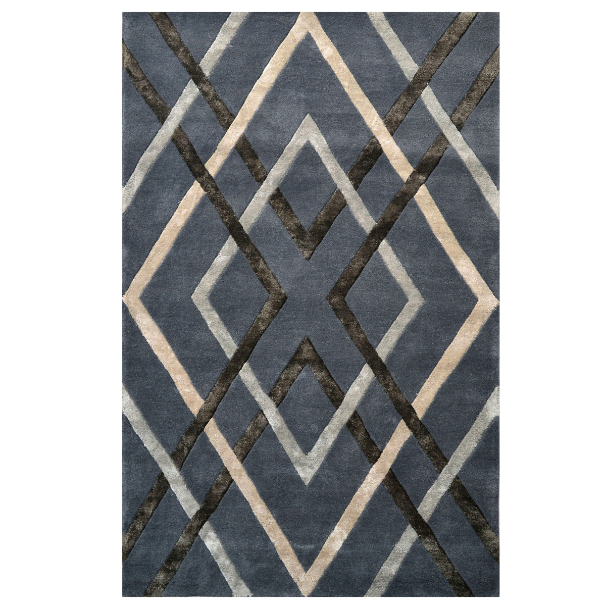 Luxurious Venice Handmade Rug - 6255 - Grey - Rug Club