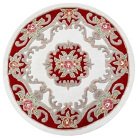 Traditional Handmade Wool Rug-Avolon-Ivory/Red