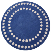 Handmade Modern Circular Rugs-Decotex 6375-Blue