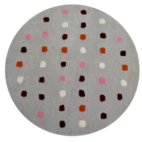 Handmade Modern Circular Rugs-Decotex 6379-Grey Multi