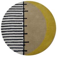 Handmade Modern Circular Rugs-Decotex 6397-Multi