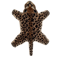 Kids Handmade Wool Rug - Leopard - Lt. Brown