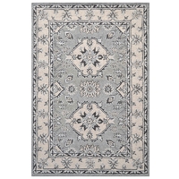 Vintage Handmade Wool Rug-Kashan 6269-Grey