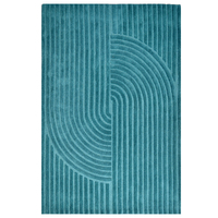 Contemporary Handwoven Wool Rug-Mavis 6363-Turquoise