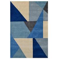 Modern Handmade Wool Rug - Prism 6233 - Blue