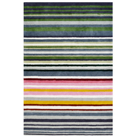 Designer Handmade Striped Wool Rug-6283-Multi