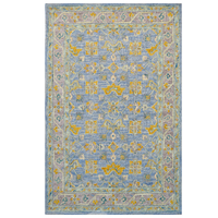 Traditional Handmade Wool Rug-Texas 6341-Light Blue