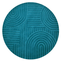 Contemporary Handwoven Wool Rug-Unity 6230-Turquoise