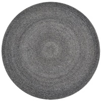 Ultra Chic Indoor/Outdoor Handwoven Rug-Orbit 6223-Dark Charcoal