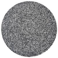 Ultra Chic Indoor/Outdoor Handwoven Rug-Orbit 6223-Ivory Black-150x150cm