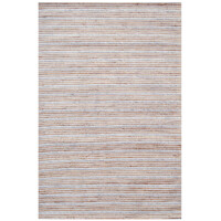 Handwoven Bright Wool & Jute Rug - M20038 - Natural/Grey