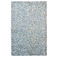 Handwoven Trendy Wool Rug-Jelly Bean-Blue