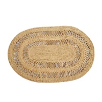 Eco-friendly Natural Jute Rug-Kerla 1138-Natural-60x90cm