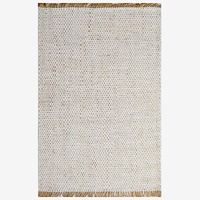 Handwoven Jute Rug-Bali-1140-Ivory/Natural