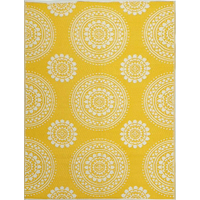 Alfresco Reversible Outdoor Mat - 21A3 - Yellow/White