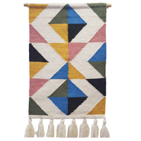Artisan Decor Handwoven Woolen Wall Hanging - AD006 - Ivory/Multi